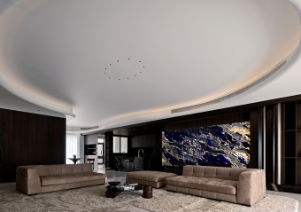 240㎡奶油中古風格案例!用色彩編織時光,讓空間有質感更有溫度